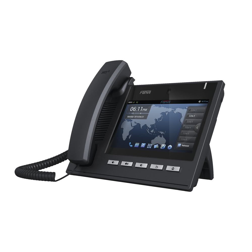 C600 FANVIL Executive IP Phone for 6 SIP Lines with HD720 Videoconference 7  Capaciti