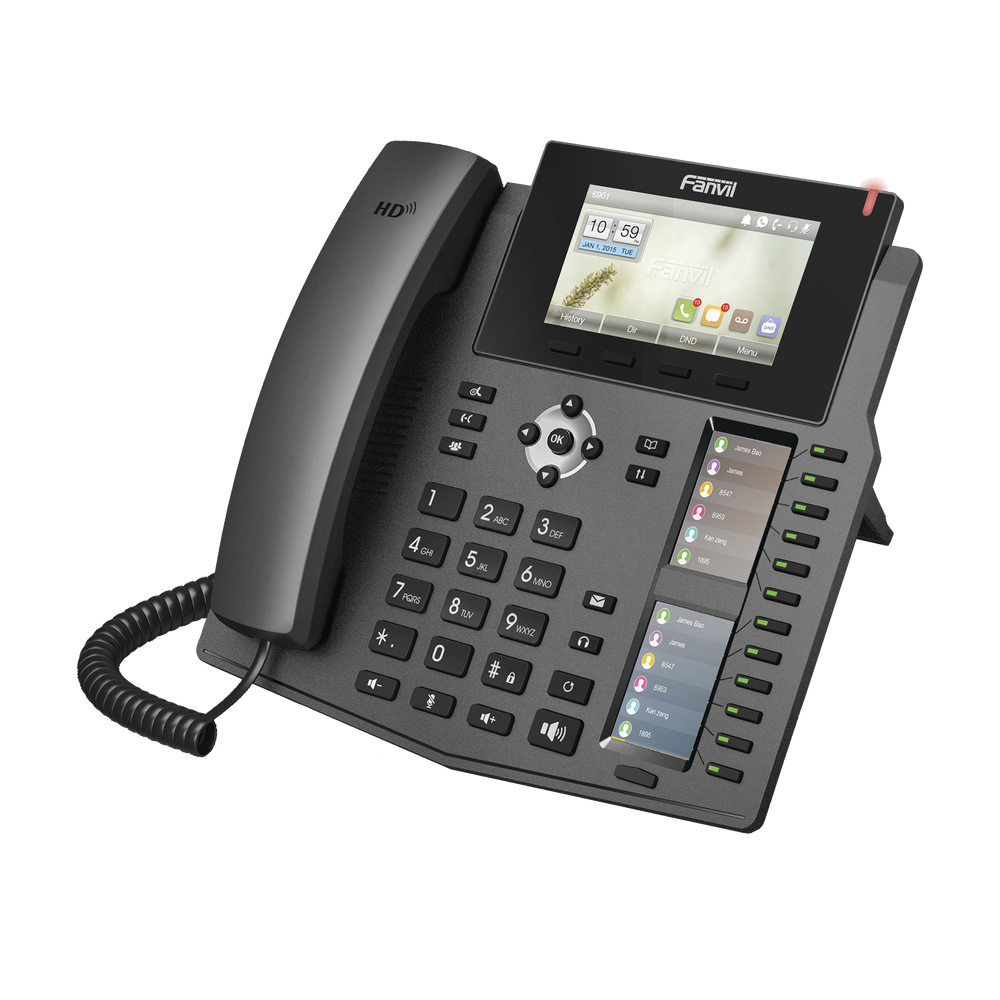 FANVIL X6 Enterprise IP Phone with 20 SIP Accounts HD Voice 3 Co