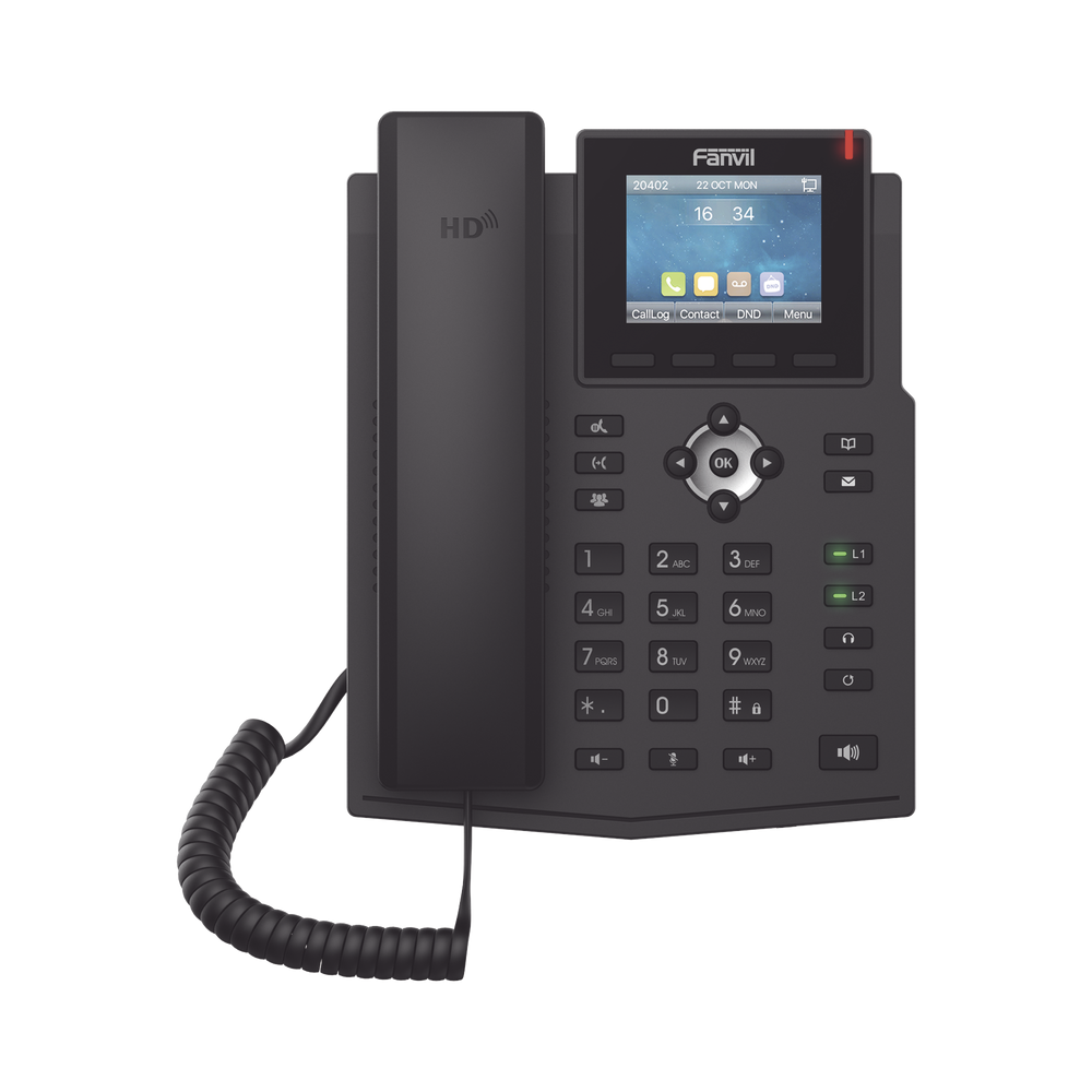 X3SG FANVIL Enterprise IP Phone with 4 SIP Lines HD Voice Opus IPv6 3-Way Conference