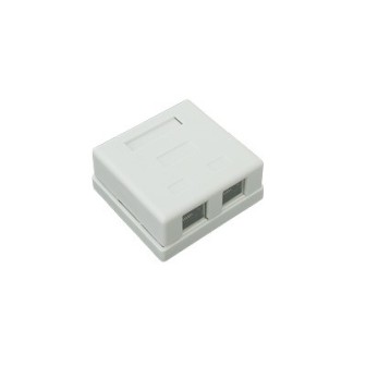 LPWP6037 LINKEDPRO BY EPCOM Wall Box 2-Port STP Cat5e Jack LP-WP-6037