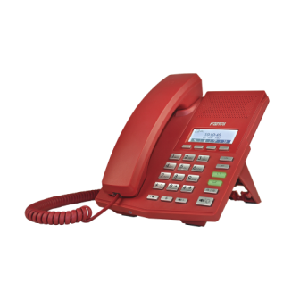 X3CR FANVIL IP Phone X3 Red Color for 2 SIP Lines with HD Audio and 3 Way Conference