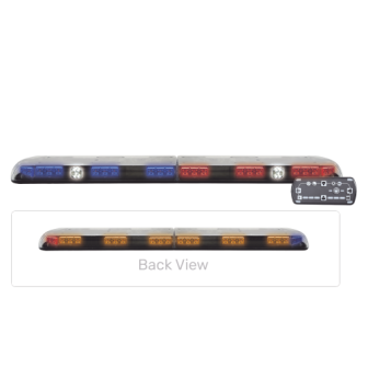 VTG48RBA ECCO Ultra Bright Vantage Lightbar with 64 Powerful Last Gen LEDs Red / Blue