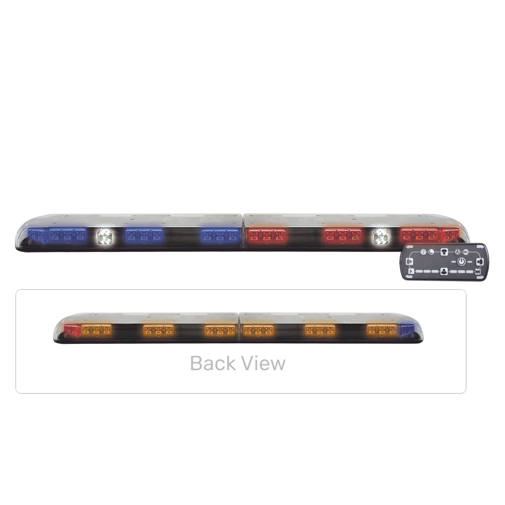 VTG48RBA ECCO Ultra Bright Vantage Lightbar with 64 Powerful Last Gen LEDs Red / Blue