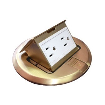 THMCPRB THORSMAN Round Power Floor Socket (2 Electrical Contact)