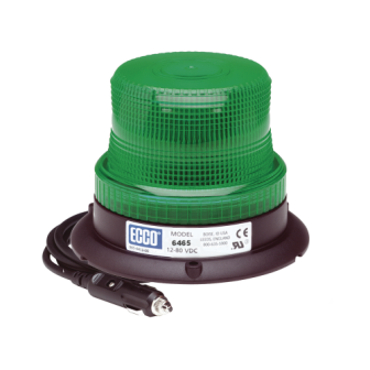 X6465GMG ECCO Green Mini LED Beacon X6465 Series with vacuum magnetic mount X6465GMG