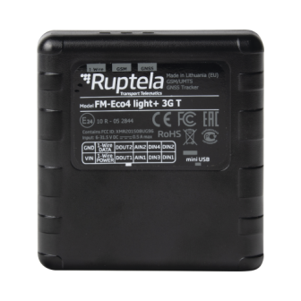 ECO4LIGHT3GT RUPTELA 3G Vehicle Tracker Compatible with GPS and GLONASS ECO4LIGHT3GT