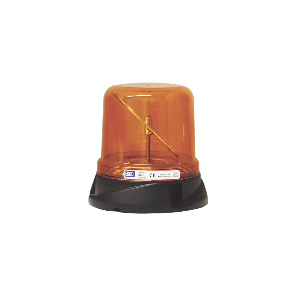 X7660A ECCO RotoLED Amber Beacon with Permanent Assembly X-7660A