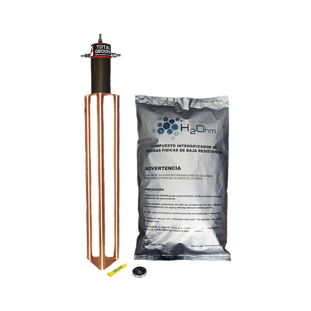 TG45AB TOTAL GROUND 45 A Electrode with Filter and H2Ohm Compound Bag TG-45AB