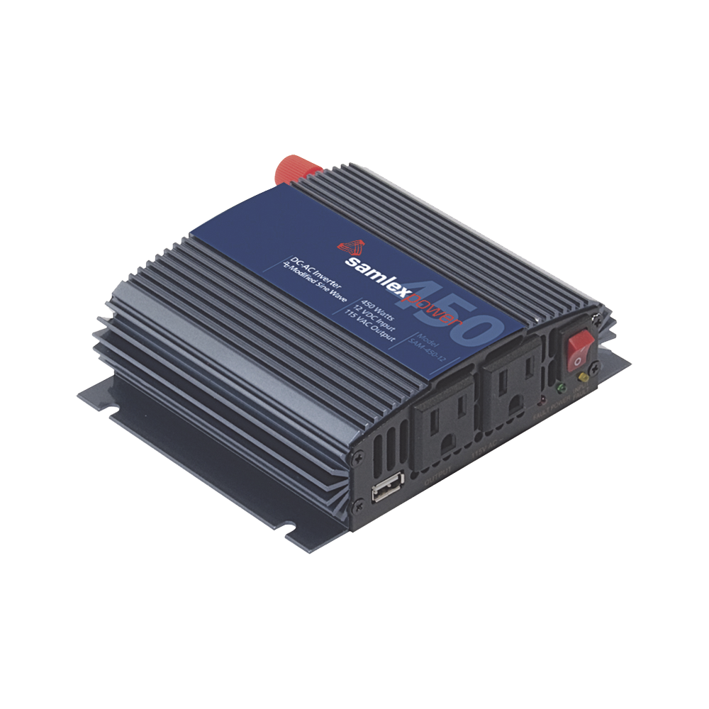 SAM45012 SAMLEX Power Inverter (DC-AC) 450W Nominal Power Input: 12 Vdc Output: 115 V