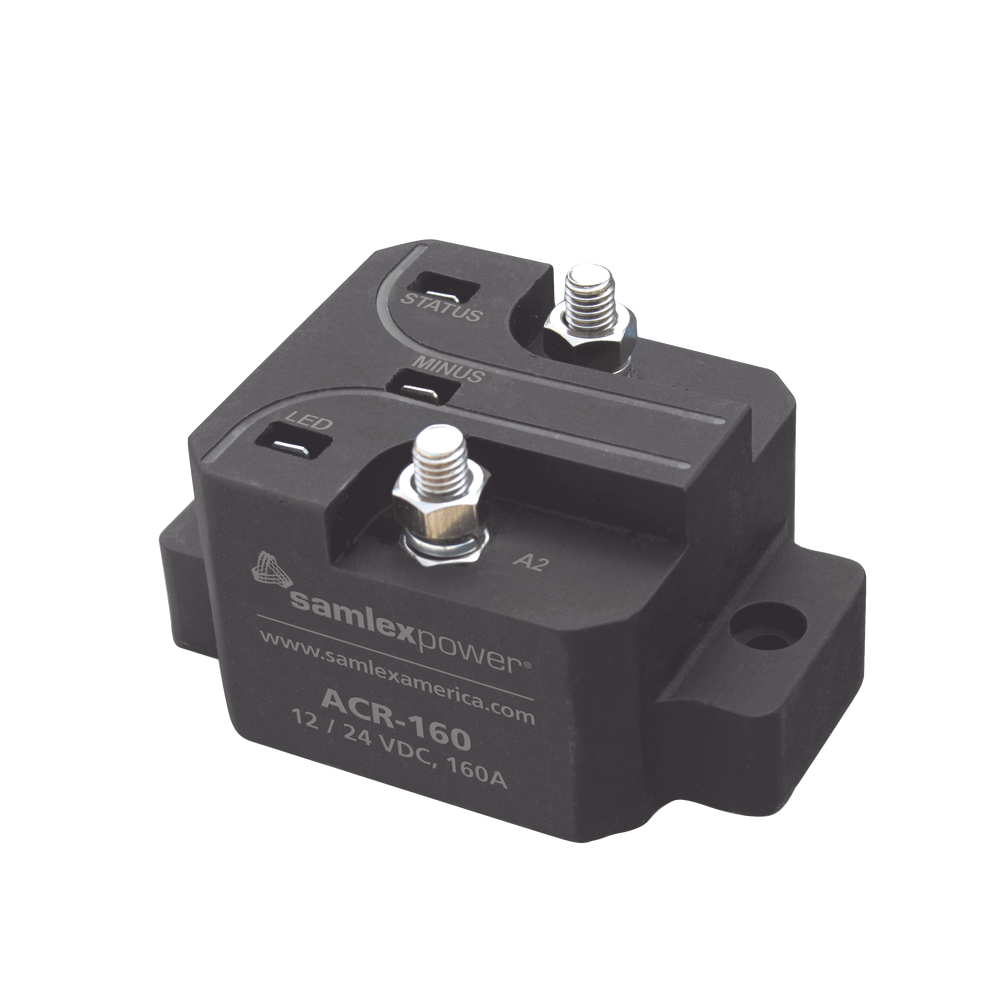 ACR160 SAMLEX Battery Isolator and an Automatic Charging Relay for 12/24 Vdc Vehicles