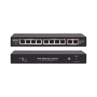 ET1008GP2G EPCOM TITANIUM 100 Meters PoE / 8 ports 802.3af / at (132.5 W) 10/100/1000