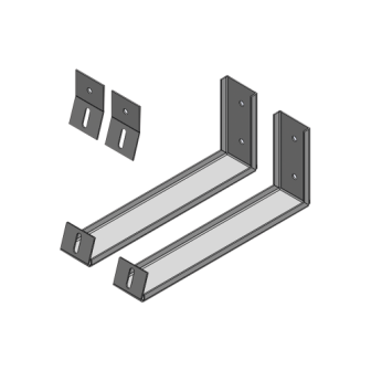 EXPOBASETSM EPCOM INDUSTRIAL Angle Brackets to Support Solar Panel in Wall (Use Only