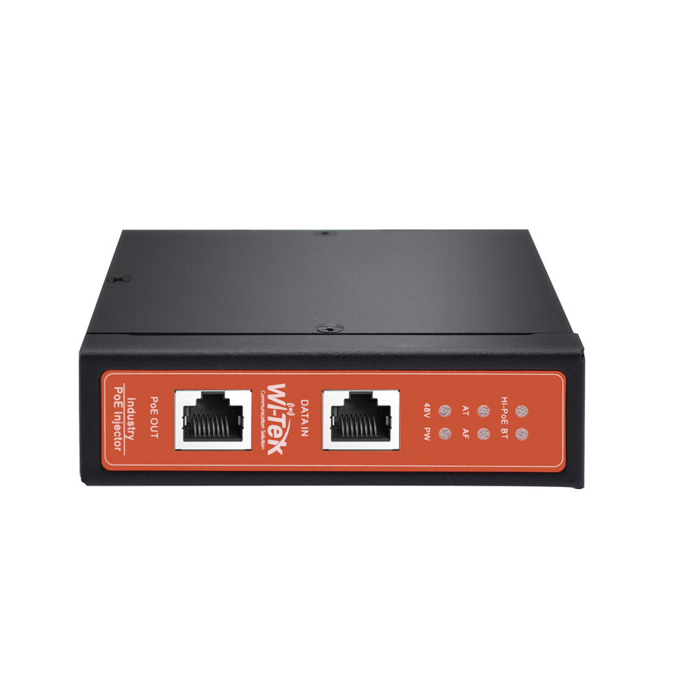 WIPOE58BTIDC WI-TEK Industrial PoE Injector / DC Input 12-57V / PoE Output Up to 90W