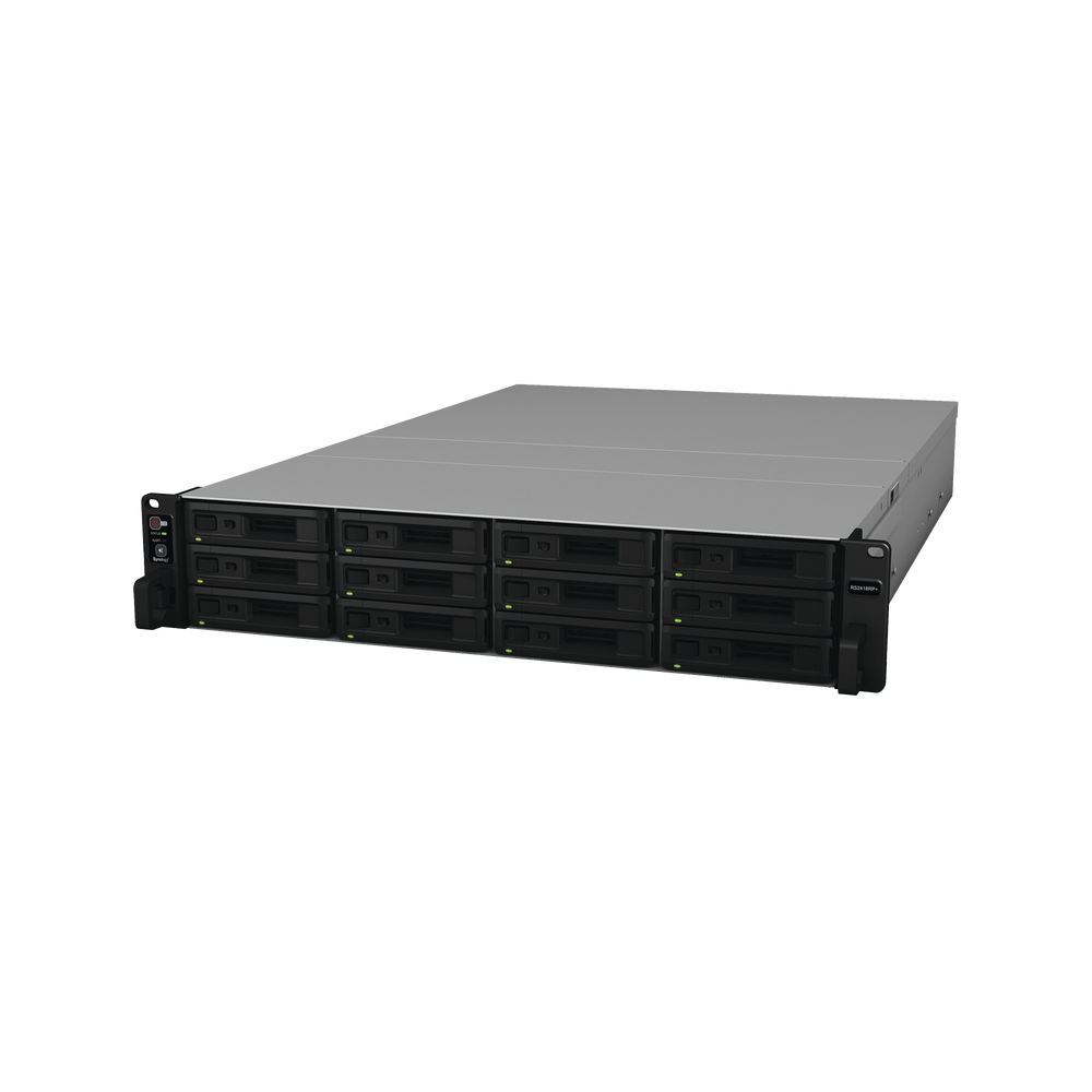 RS2418RPPLUS SYNOLOGY NAS Server for Rack of 12 Bays up to 288TB with Redundant Power