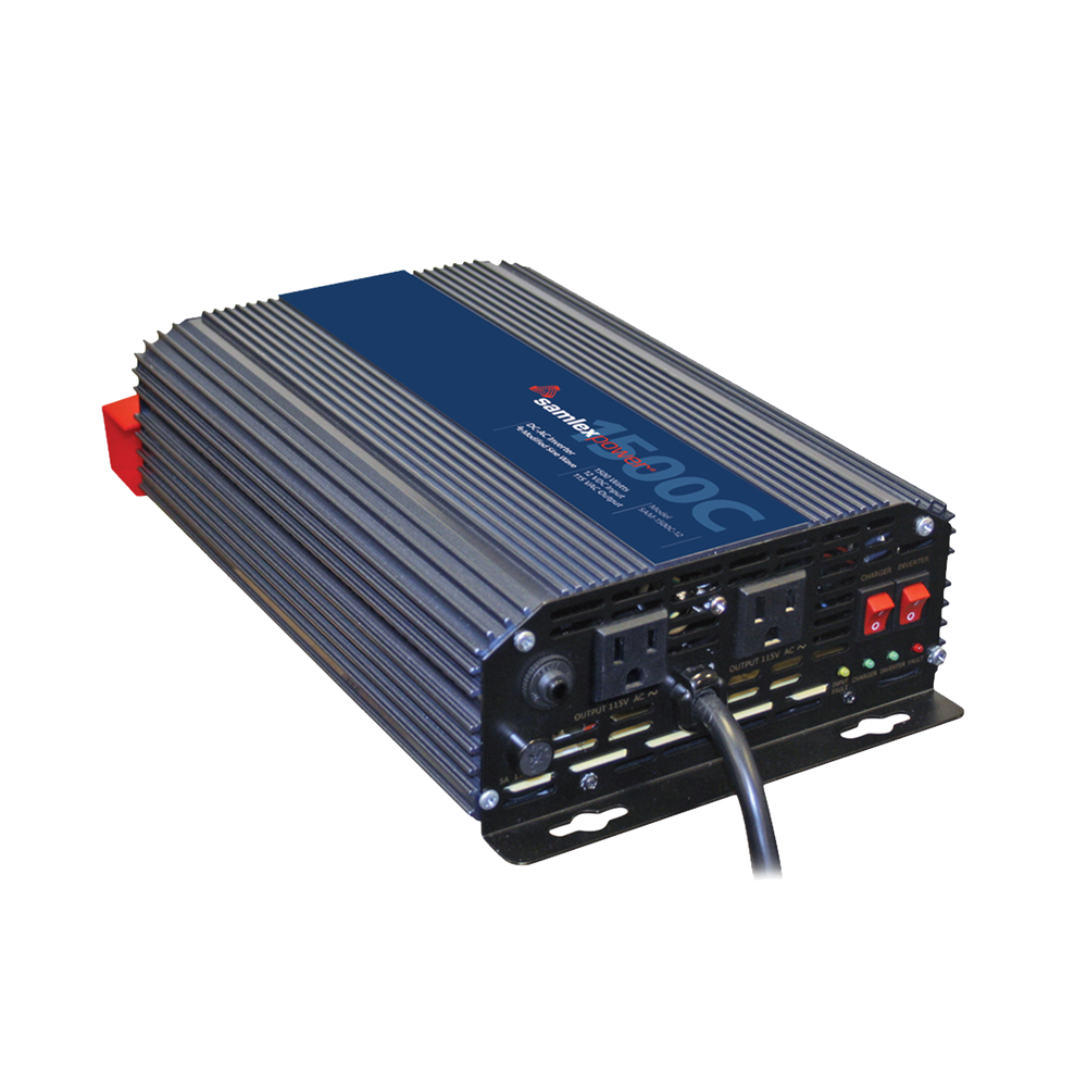 SAM1500C12 SAMLEX 1500W Pure Sine inverter/Charger 12 VDC input 115 VAC output 60 Hz