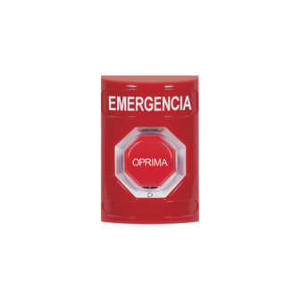 SS2009EMES STI Emergency button in Spanish Red Color SS2009EM-ES