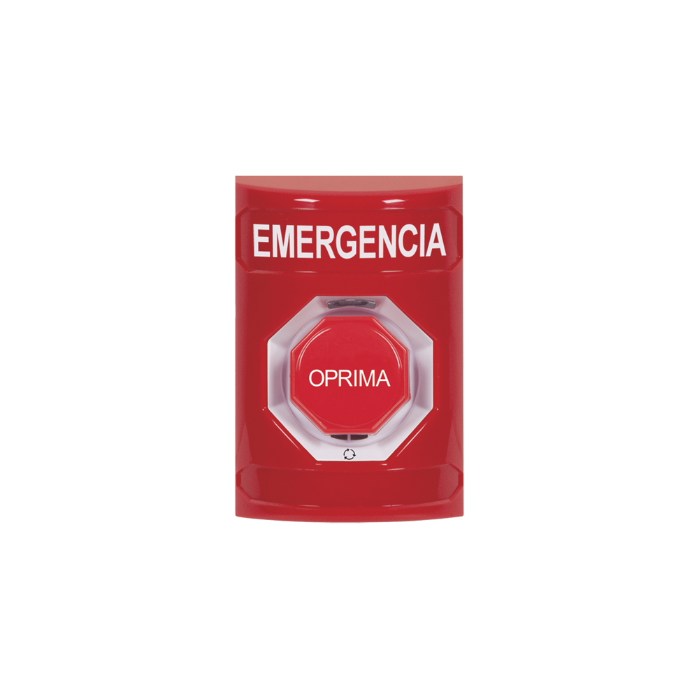 SS2009EMES STI Emergency button in Spanish Red Color SS2009EM-ES