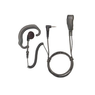 SPM302EB PRYME Lapel Microphone with Soft Ear-hook and PTT Switch