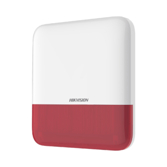 DSPS1EWBR HIKVISION (AX PRO) Wireless Siren with Red Strobe / Outdoor IP65 / 110 dB D