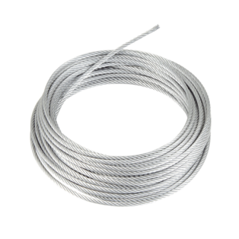 SRET635CAM15MTS Syscom 1/4" Guy Wire (remnant 15 meters) 7 Braide