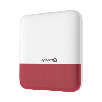 AXSER EPCOM (epcom AX) Wireless Siren with Red Strobe / Outdoor IP65 / 110 dB AXSE(R)