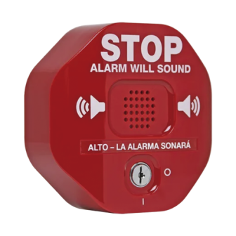 STI6400 STI Audible and Visible Annunciator for Emergency Exit Text in English and an