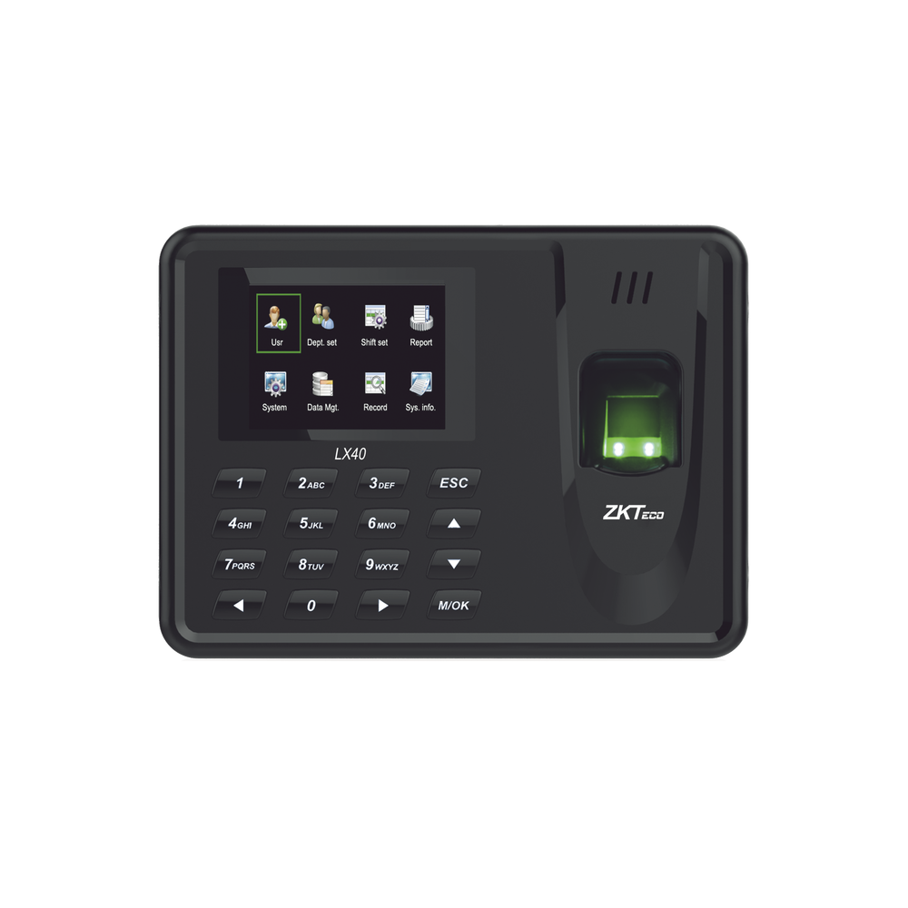 LX40Z ZKTECO Fingerprint Reader with Keypad for Assistance Control 500 Users Generate