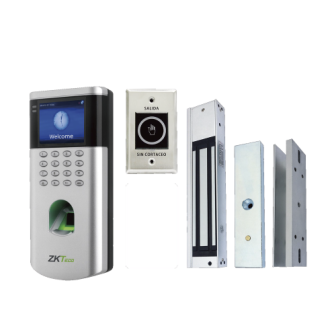 LF10KIT ZKTECO Access Control KIT / LF100 / 1 500 Users / Mag Lock / Exit Button / ID