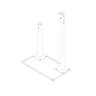 EXPOBASECAM EPCOM INDUSTRIAL Display Mouting for FORCE Antenna and HIKVISION Camera E