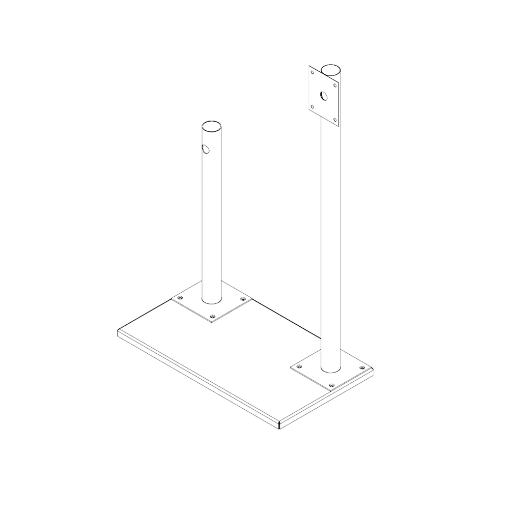 EXPOBASECAM EPCOM INDUSTRIAL Display Mouting for FORCE Antenna and HIKVISION Camera E