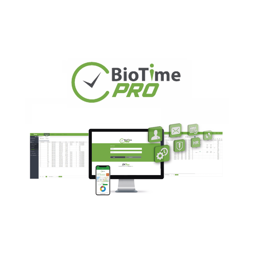 ZKBTP5DEV ZKTECO BIOTIMEPRO Web-Based Time And Attendance Management Software 5 Addit