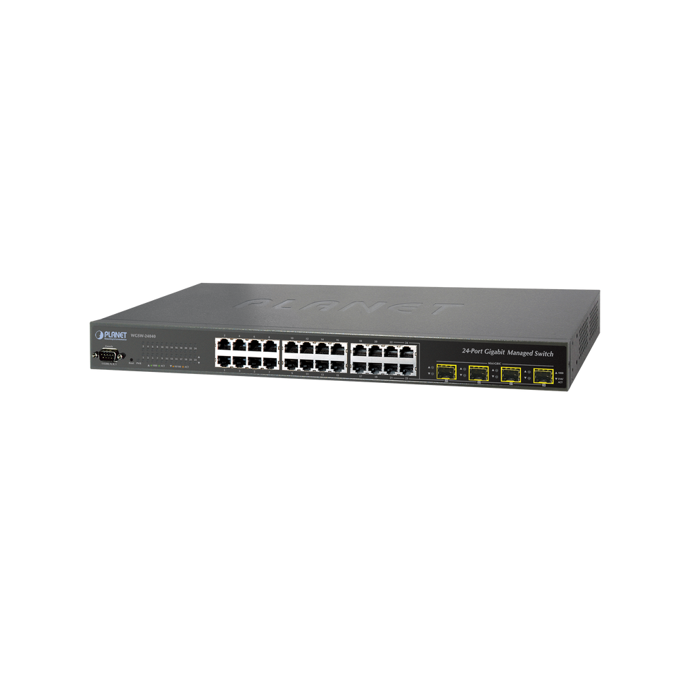 WGSW24040R PLANET 24-port 10/100/1000 Mbps Manageable L2 Switch 4