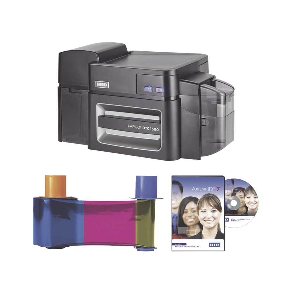 50616 HID Professional Printer Dual Side DTC1500 / Deleting Information / Watermark/