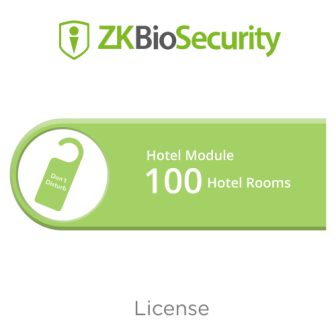 ZKBSHOTEL100 ZKTECO ZKBiosecurity license for hotel module up to 100 rooms ZK-BS-HOTE