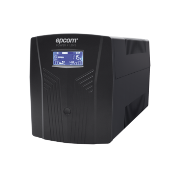 EPU1500LCD2F EPCOM 1500VA/900W UPS / 220Vac Input and Output / LCD Display and Automa