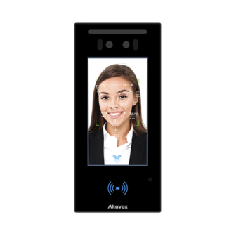 A05C AKUVOX Biometric Reader for Access Control / 20 000 Faces / Web Management / QR