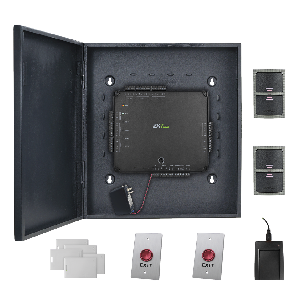 ATLAS200KITUS ZKTECO 2 Doors Access Control Kit / 5 000 Users / 10 000 Events / PoE /