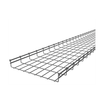 CH54400EZ CHAROFIL Wire Mesh Cable Tray Electro Galvanized up to 344 Cat6 Cables Sect