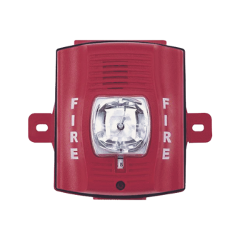 P2RHK SYSTEM SENSOR Red Two Wire Outdoor Horn Strobe Wall Mount P2RH-K