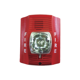 SRK SYSTEM SENSOR Outdoor Strobe with Selectable Strobe Settings Red SRK