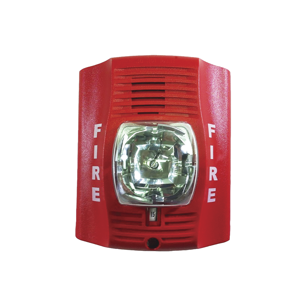 SRK SYSTEM SENSOR Outdoor Strobe with Selectable Strobe Settings Red SRK