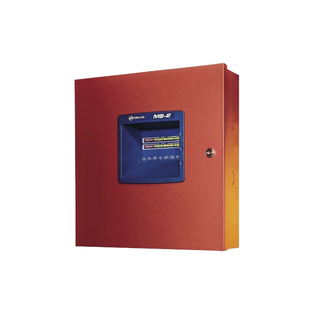 MS2L8 FIRE ALARMS INC. Two-Zone Conventional Fire Alarm Control Panel  120 VAC 50/60