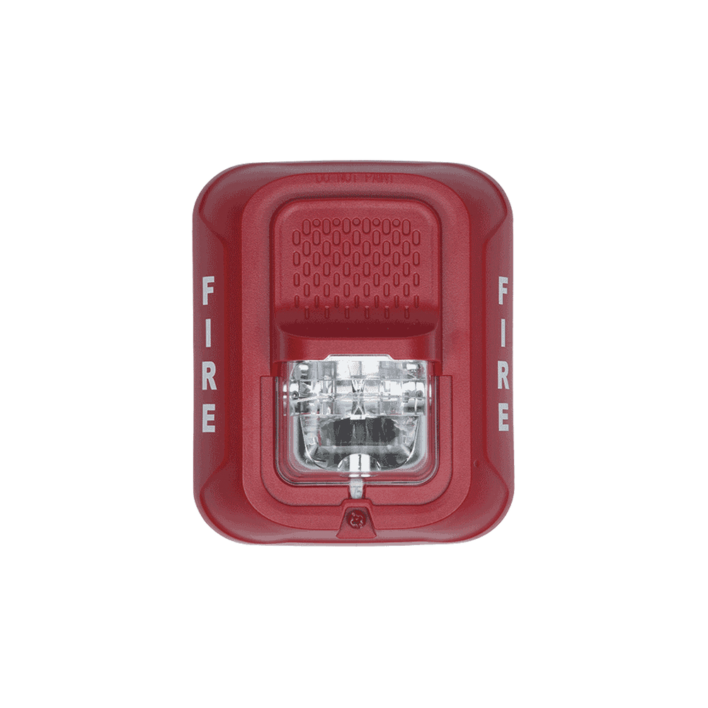 SRL SYSTEM SENSOR Red wall-mount strobe with selectable strobe settings new modern an