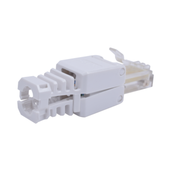 TC5WT LINKEDPRO BY EPCOM News plugs RJ45 connector for Cat5e UTP cable WITHOUT USE OF