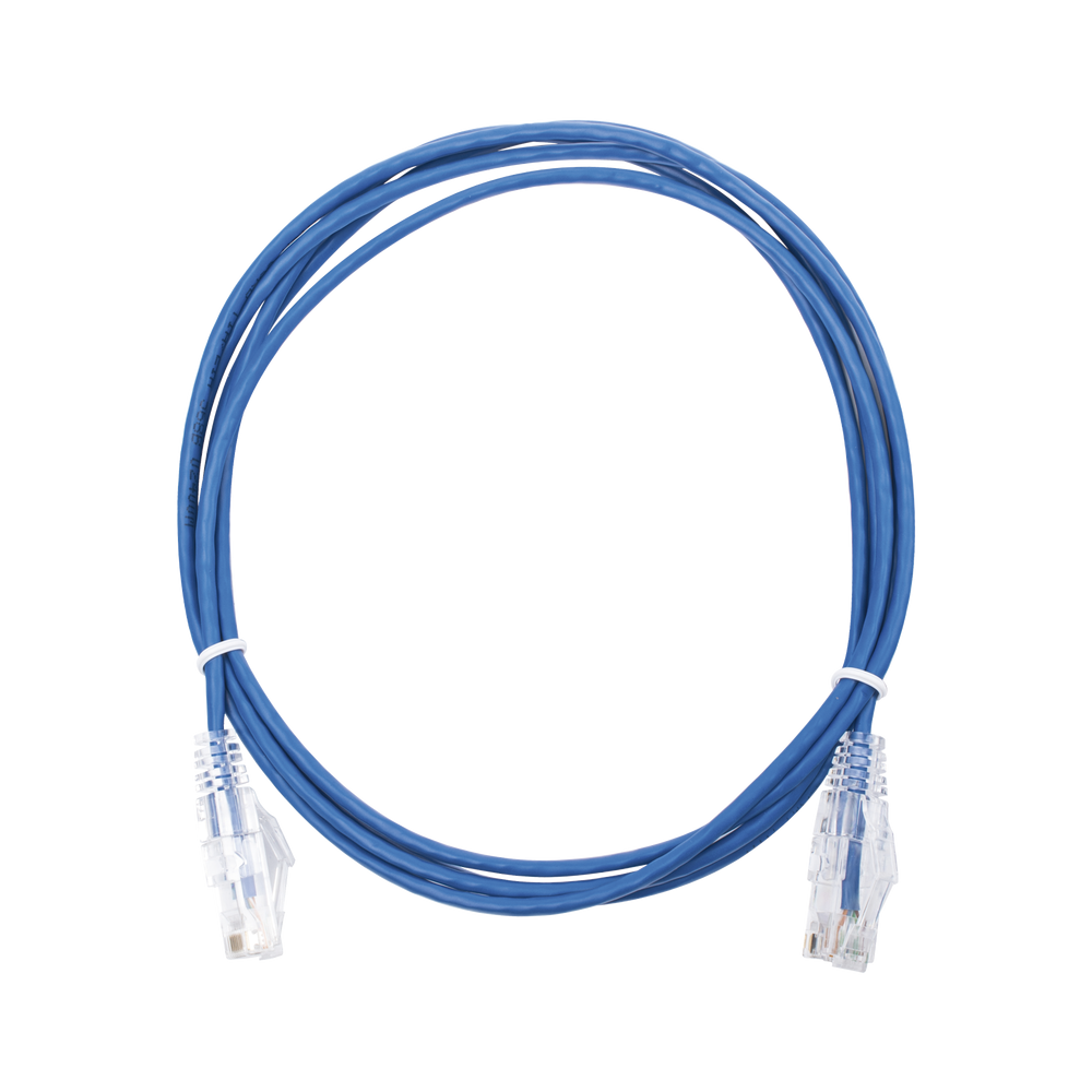 LPUT6200BU28 LINKEDPRO BY EPCOM Slim Patch Cord UTP Cat6 - 6.56 ft (2 m) Blue Reduced