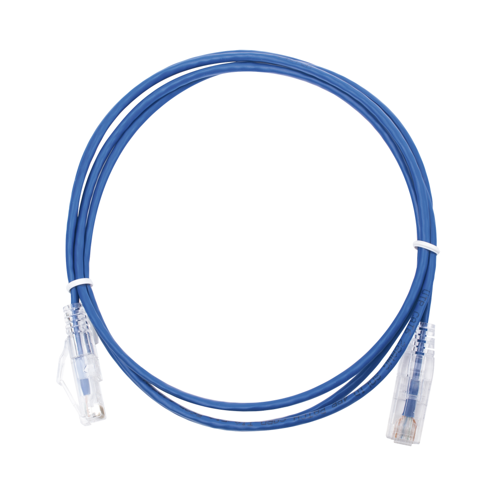 LPUT6150BU28 LINKEDPRO BY EPCOM Slim Patch Cord UTP Cat6 5 ft Blue 28 AWG LP-UT6-150-