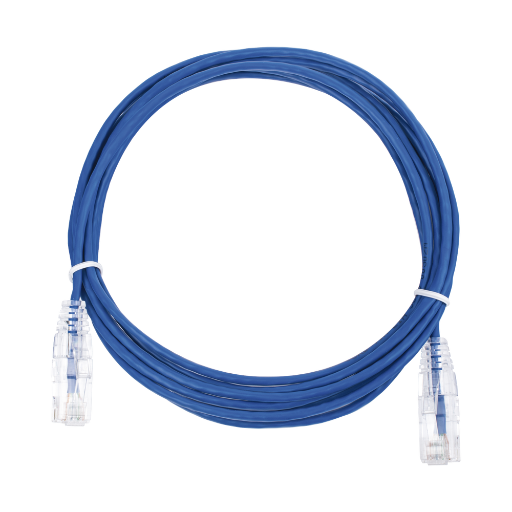 LPUT6300BU28 LINKEDPRO BY EPCOM Slim Patch Cord UTP Cat6 - 9.84 ft (3 m) Blue Reduced