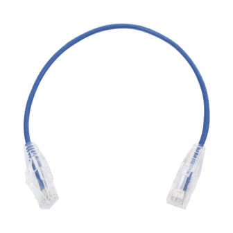 LPUT6030BU28 LINKEDPRO BY EPCOM Slim Patch Cord UTP Cat6 - 0.98 ft (30 cm) Blue Reduc