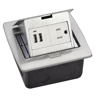 THMCPU THORSMAN Floor Box with 2 Ports USB and an Electric Contact (11000-21203) TH-M