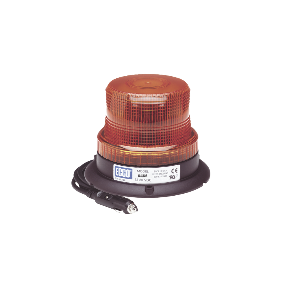X6465AMG ECCO Amber Mini LED Beacon X6465 Series with vacuum magn